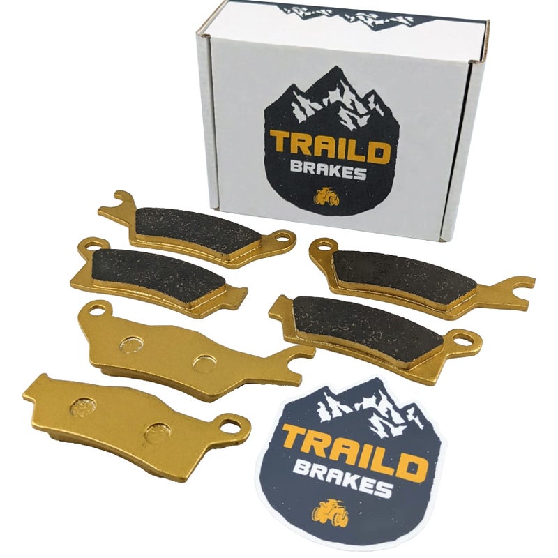 Traild Can-Am Outlander Ceramic Brake Pad Set Front & Rear 450, 500, 570, 650, 700, 850, 1000, HD5, HD7, PRO 2013-2026 - Image 1